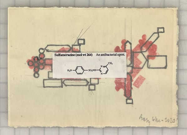 Barry Le Va, Untitled (Sulfamerazine), 2020