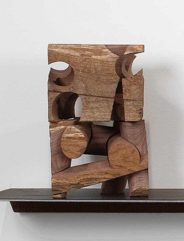 Mel Kendrick Blockhead, 2011 wood 11 1/2 x 7 1/4 x 6 1/4 inches 29.2 x 18.4 x 15.9 cm