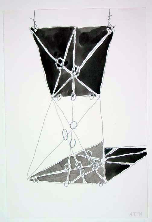 Al Taylor Untitled, 1994 ink and acrylic on paper 14 x 9 1/2 inches 35.6 x 24.1 cm