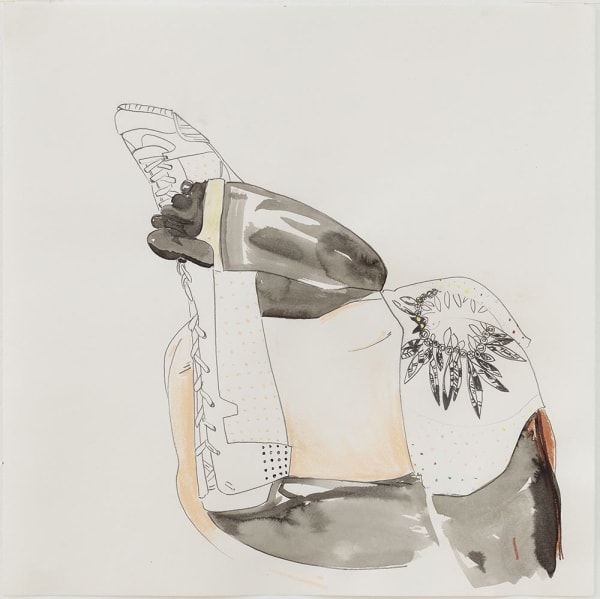 Linda Gallagher If You Are Set, Who Am I? (Alter Egos), 2017 ink, graphite, colored pencil, and pastel on paper 12 1/2 x 12 1/2 in (31.8 x 31.8 cm)