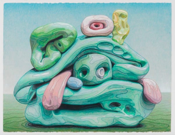 Alexander Ross Untitled, 2014 crayon on paper 22 1/4 x 28 1/2 in 56.5 x 72.4 cm