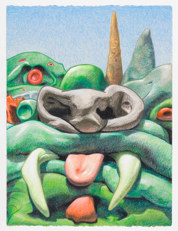 Alexander Ross Untitled, 2014 crayon on paper 22 1/4 x 16 3/4 in 56.5 x 42.5 cm