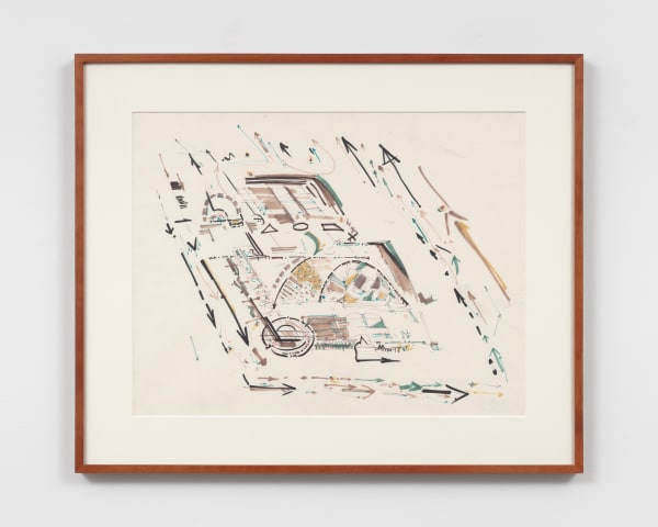 Gordon Matta-Clark Untitled, c. 1972-73 permanent marker on paper 19 x 24 in (48.3 x 61 cm)