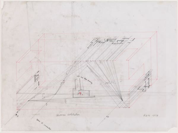 Barry Le Va, Corcoran Installation - Space B corrected, 1976