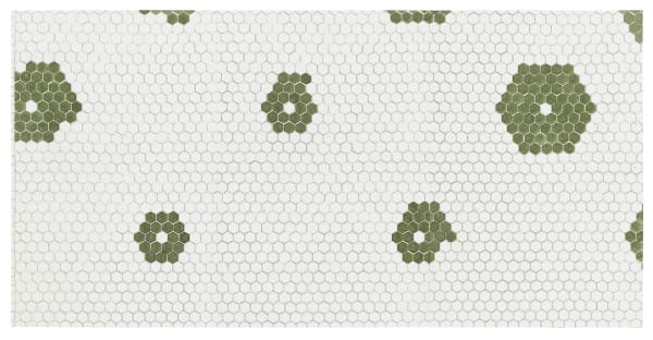 Julia Fish First plan for floor [ floret ] — section two, 1998 gouache on assembled, laser-printed paper 11 3/4 x 23 1/4 in 29.8 x 59.1 cm