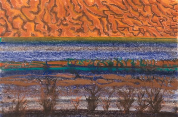 Richard Artschwager, Horizon with Orange Sky, 2007