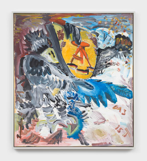 Jörg Immendorff Café Deutschland (Winter), 1981 oil on paper mounted to muslin over board 40 x 35 3/4 in (101.6 x 90.8 cm)