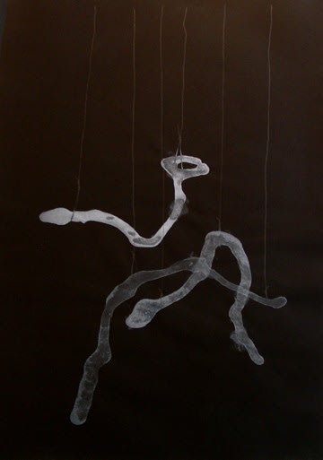 Al Taylor Hanging Puddles, 1992 gouache and pencil on paper 27 1/2 x 19 3/4 inches