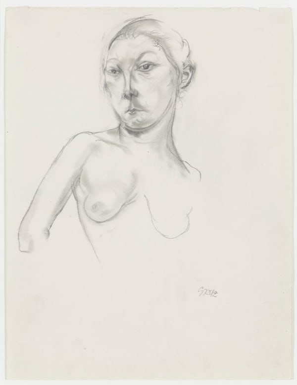 George Grosz, Weiblicher Halbakt (Female Nude), c. 1922