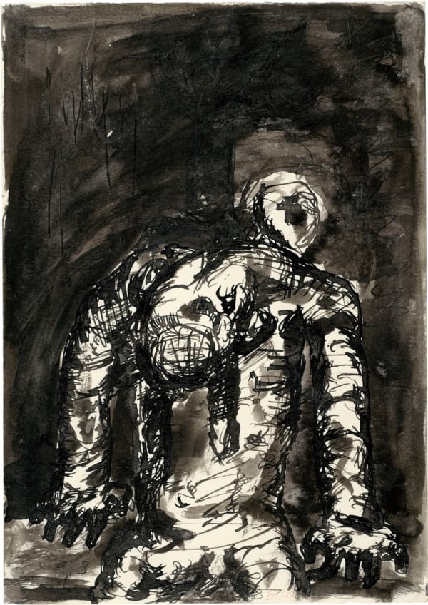 Eugen Schönebeck Kreuzigung (Crucifixion), 1963 pen and tusche wash on paper 11 5/8 x 8 1/4 in 29.5 x 21 cm