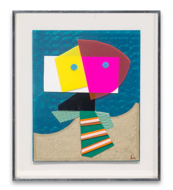 Enrico Baj Izzoighitalti, 1968 plastic collage 20 7/8 x 16 7/8 in (53 x 43 cm)