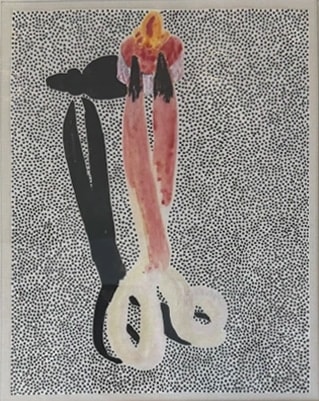 Lucas Samaras Untitled, 1968 ink on paper framed: 17 x 14 3/8 in (43.2 x 36.5 cm)