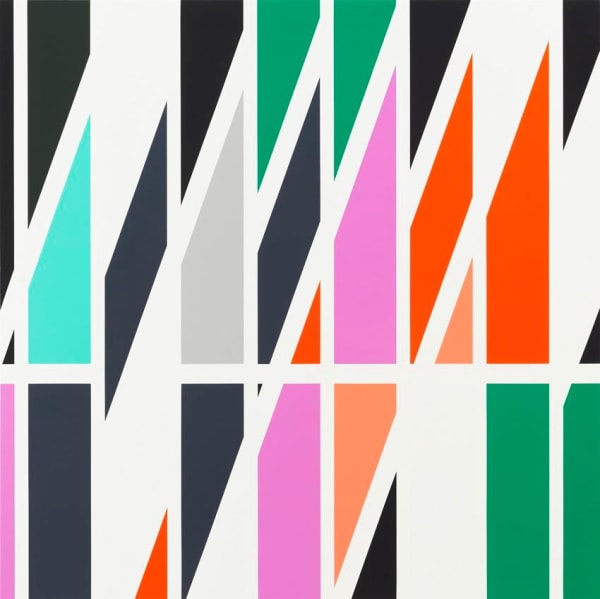 Sarah Morris Petrobras [Rio], 2013 household gloss on canvas 60 x 60 in 152.5 x 152.5 cm