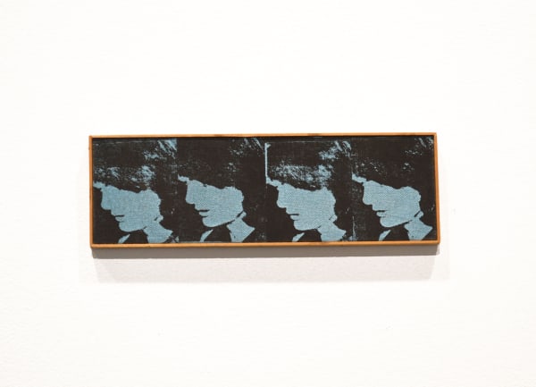 Richard Pettibone Andy Warhol "Four Jackies. 1964", 1968 acrylic and silkscreen on canvas 2 5/8 x 8 1/8 in 6.7 x 20.6 cm