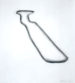 Richard Artschwager Untitled (Mermaid), 2003 charcoal on paper 25 x 22 3/4 inches