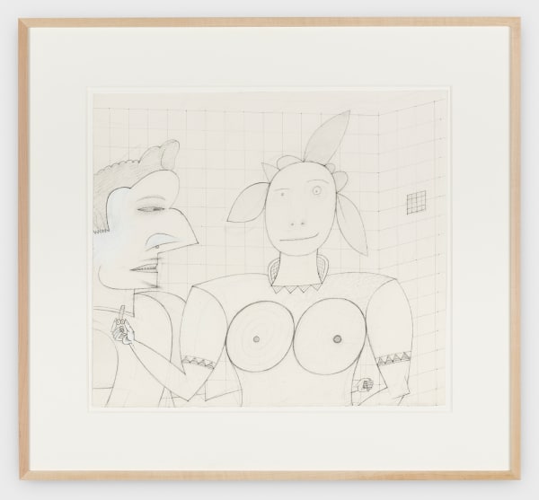 Jim Nutt Untitled, 1983 graphite on paper 16 3/8 x 18 3/8 in (41.6 x 46.7 cm)