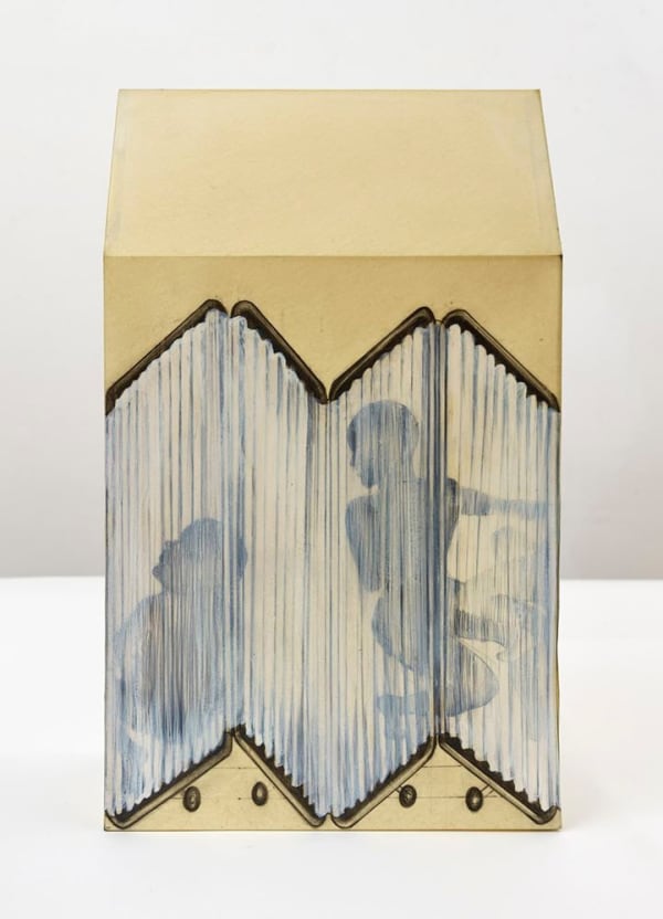 Sandra Vásquez de la Horra Una noche en el hospital (One night in the hospital), 2017 graphite, watercolor, and wax on cut-and-folded paper 19 7/8 x 11 13/16 x 6 5/16 in 50.5 x 30 x 16 cm