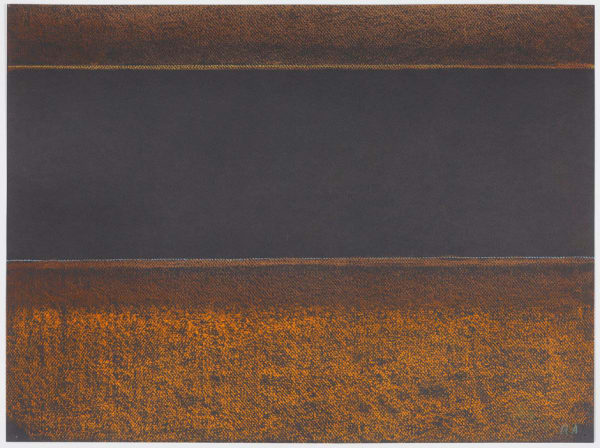 Richard Artschwager Orange Landscape, 2010 pastel on paper 19 x 25 1/2 inches 48.3 x 64.8 cm