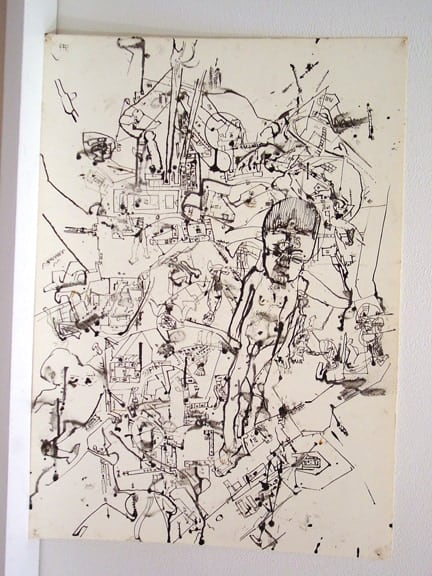 Erwin Pfrang Lagerplane V, 2004 - 2005 india ink on paper 27 3/4 x 19 3/4 inches 70.5 x 49.9 cm