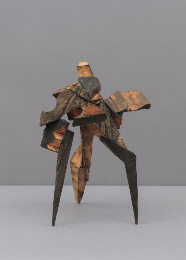 Mel Kendrick Untitled, 1993 poplar, oil, lamp black 10 x 7 1/2 x 7 in (25.4 x 19.1 x 17.8 cm)