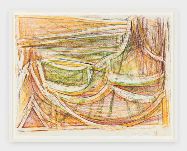 Philip Taaffe Untitled, 1986 crayon on paper 17 1/8 x 22 1/8 in (43.5 x 56.2 cm)