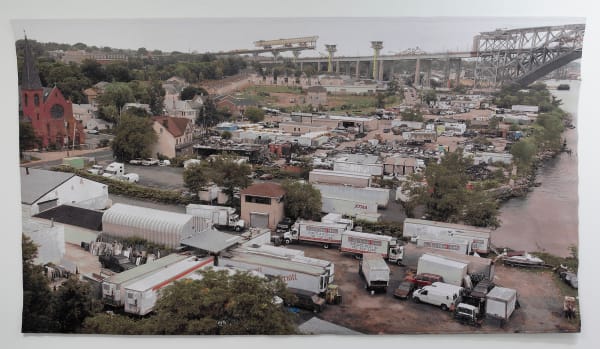 David Hartt Negative Space, 2018 tapestry: 5% Trevira CS, 19% cotton, 28% wool, and 38% acrylic 114 x 204 in (289.6 x 518.2 cm) Edition of 3, with 1 AP