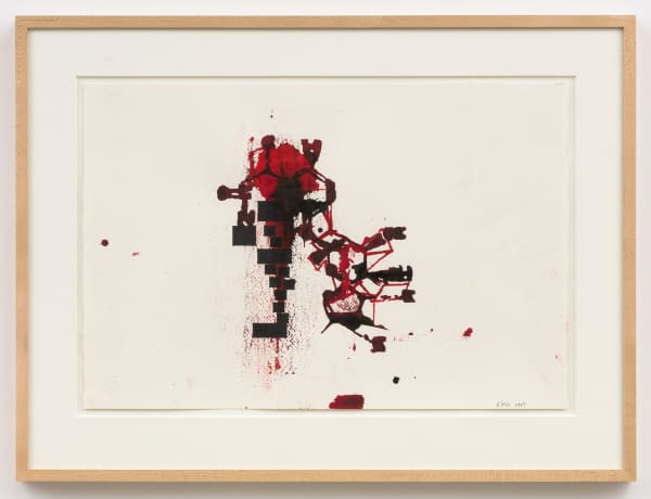 Barry Le Va Untitled, 1997 ink and graphite on paper 15 x 22 in (38.1 x 55.9 cm)