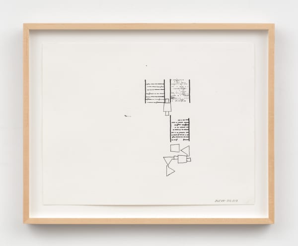 Barry Le Va Silent Diagrams, 2012 - 2013 ink on paper 13 x 17 in (33 x 43.2 cm)