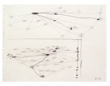 Al Taylor Piss Pivot Study #8, 1991 pencil on paper 9 x 12 inches 22.8 x 30.5 cm