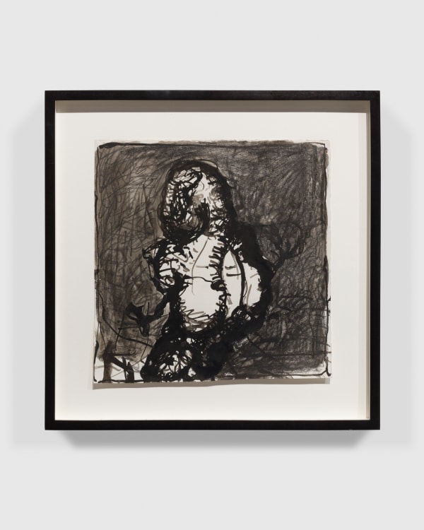 Georg Baselitz Untitled, 1963/64 India ink and graphite on paper 12 x 11 3/4 in (30.5 x 29.8 cm) framed: 16 3/4 x 16 1/2 x 1 1/2 in (42.4 x 41.9 x 3.8 cm)