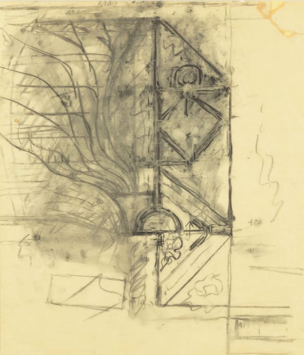 Louis I. Kahn, The Salk Institute for Biological Studies, La Jolla, California, Plan Sketch, c. 1962