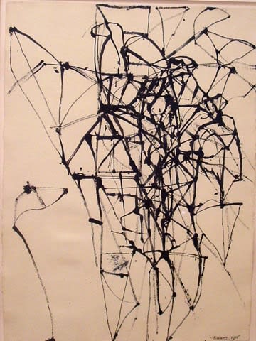 Brice Marden Untitled, 1988 ink on paper 36 1/2 x 28 3/4 inches 92.7 x 73 cm