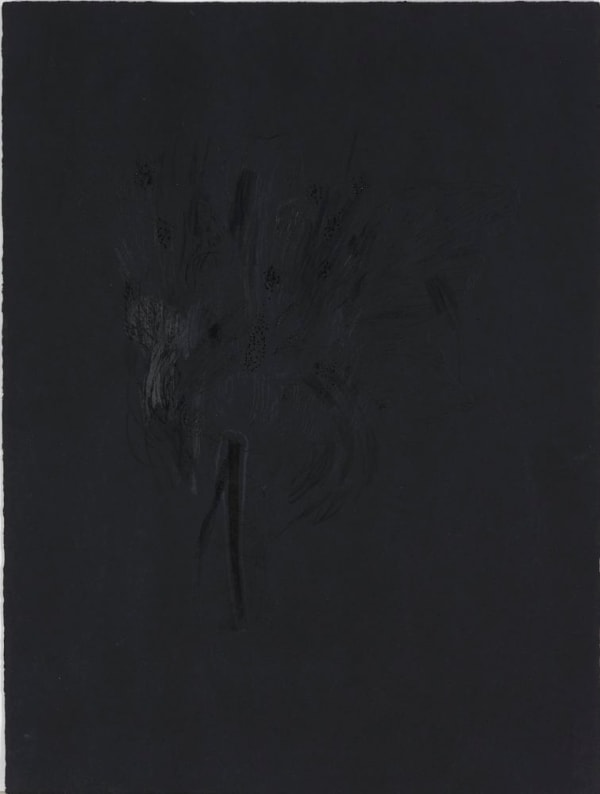 Wardell Milan In Memoriam VII, 2015 graphite, charcoal punctured paper on black paper 30 x 22 in (76.2 x 55.9 cm)