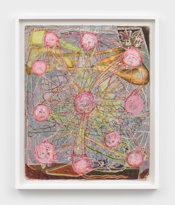 Steve DiBenedetto Wooden Atomic Clock, 2022 colored pencil on paper 22 x 17 3/4 in (55.9 x 45.1 cm) framed: 24 3/4 x 20 1/2 in (62.9 x 52.1 cm)