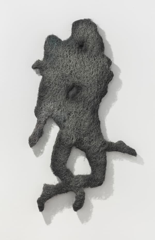 Richard Artschwager The Lovers (study), 1998 acrylic and rubberized hair on masonite 52 x 30 x 2 in (132.1 x 76.2 x 5.1 cm)