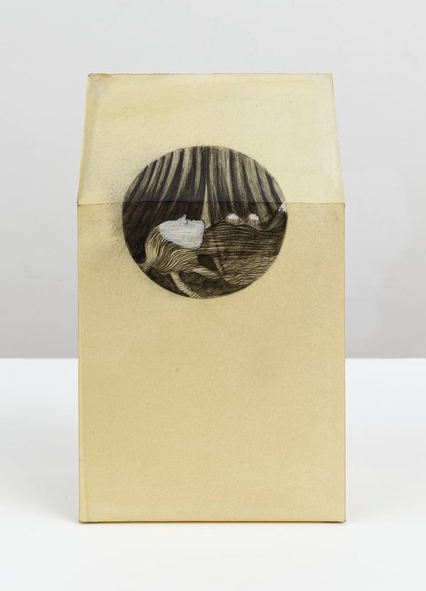Sandra Vásquez de la Horra Develando (Revealing), 2017 graphite, watercolor, and wax on cut-and-folded paper 18 1/4 x 10 1/2 x 6 1/4 in 46.4 x 26.7 x 15.9 cm