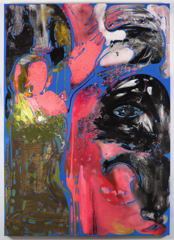 Vian Sora Verdict, 2019-2022 oil on canvas with mixed media 85 x 60 x 2 in (215.9 x 152.4 x 5.1 cm)