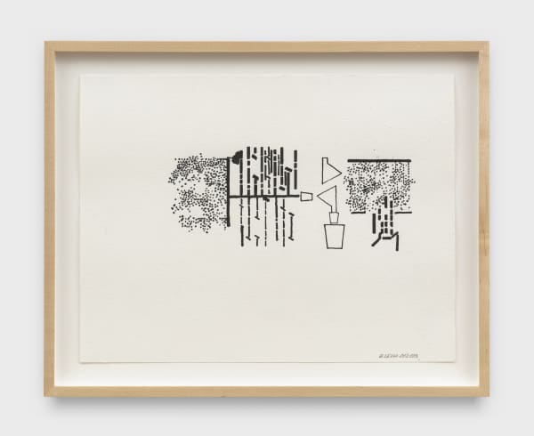 Barry Le Va Silent Diagrams, 2012 - 2013 ink on paper 13 x 17 in (33 x 43.2 cm) framed: 16 x 20 in (40.6 x 50.8 cm)