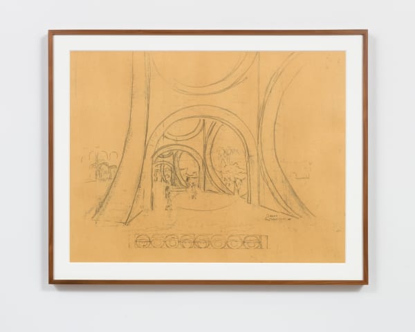 Louis I. Kahn Brick Arches, 1964 charcoal on paper 23 3/4 x 30 3/4 in (60.3 x 78.1 cm) framed: 27 5/8 x 34 5/8 in (70.2 x 87.9 cm)