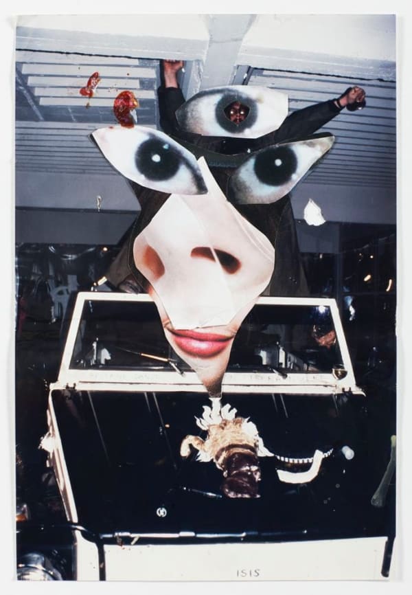 Jonathan Meese Untitled, 2005 cut-and-pasted printed paper on paper 17 3/4 x 12 in 45 x 30.5 cm