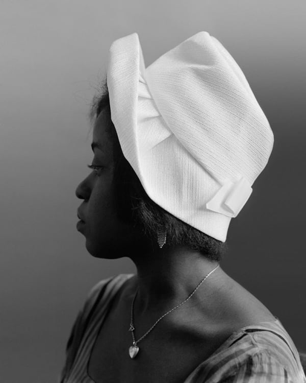 James Barnor Ghanian Model, Medway College of Art, 1963 Lambda print 26 3/4 x 21 5/8 in 68 x 55 cm