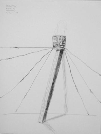 Al Taylor Peanutin, 1994 pencil and correction fluid on paper 24 1/4 x 17 1/2 inches 61.4 x 44.7 cm