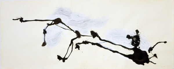 Al Taylor Untitled (Pet Stains), 1989 ink, gouache and baking powder on paper 43 1/2 x 110 inches 110.5 x 279.4 cm