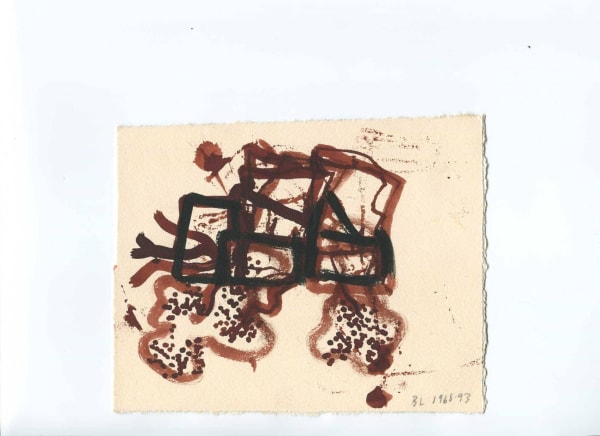Barry Le Va, Brown Series (group of 15 drawings), 1986-93