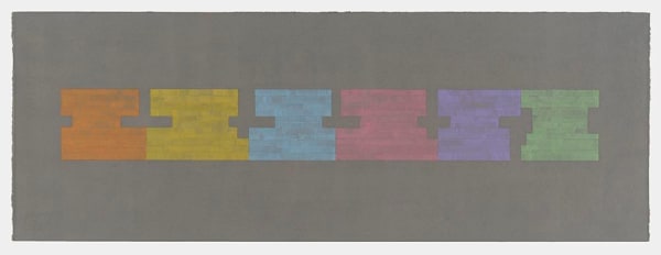 Julia Fish, Study for Threshold - Plan : [ las meninas ] [ spectrum : east to west over grey ], 2018