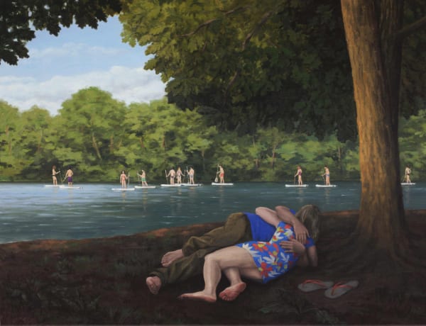 Serban Savu, Satyr and Nymph at Schlachtensee, 2016