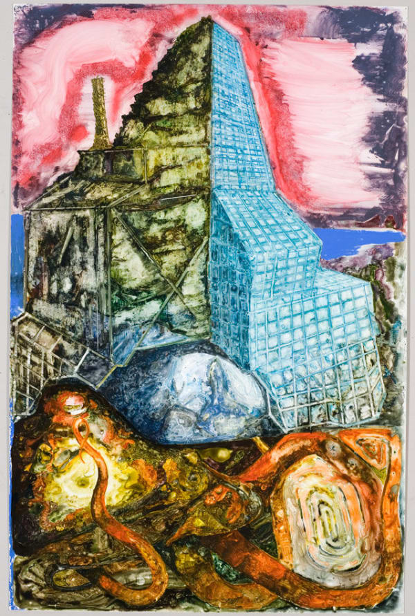 Steve DiBenedetto Overlook, 2008 gouache and watercolor on polypropylene 40 x 26 in (101.6 x 66 cm)