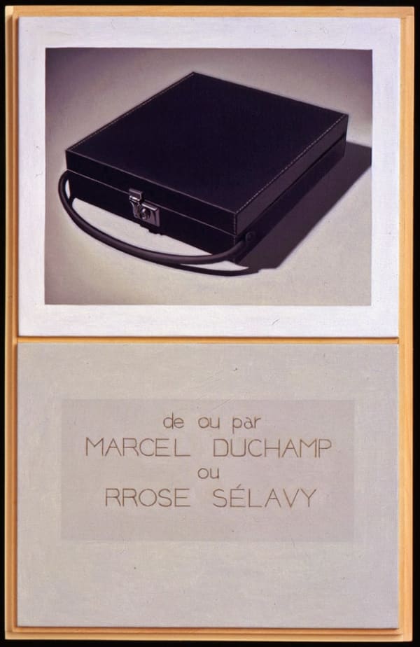 Richard Pettibone Duchamp "The Box in a Valise." 1941-49, 2001 oil on canvas 14 5/8 x 9 in 35.9 x 22.9 cm