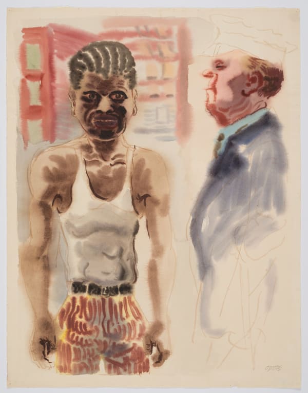 George Grosz, Downtown Manhattan, 1933