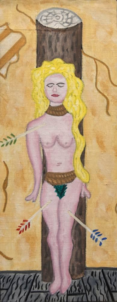 William Copley, Untitled (Saint Sebastienne), c. 1955